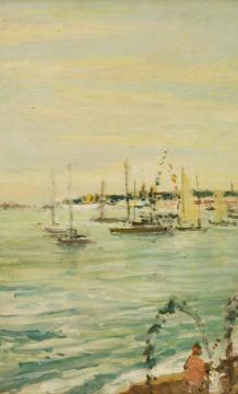 Yachts At Weymouth Artwork by Jacques Emile Blanche
