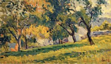 Landscape with Apple Trees Artwork by Maximilien Luce