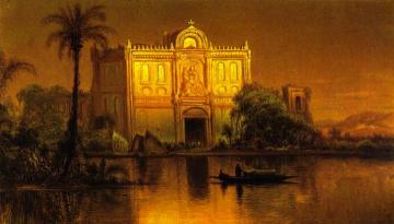 "ave Maria": Evening In The Tropics (ii) Artwork by Louis Remy Mignot