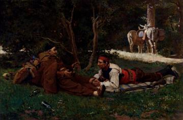 An Afternoon Libation Artwork by Jehan Georges Vibert