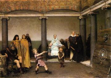 The Education Of The Children Of Clovis Artwork by Sir Lawrence Alma Tadema