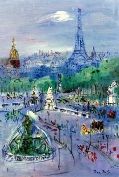 Place De La Concorde Artwork by Jean Dufy