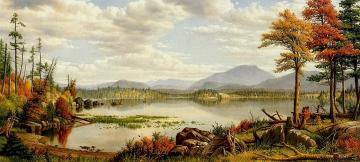 Raquette Lake - The Start of Autumn Artwork by Levi Wells Prentice