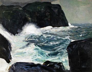 Blackhead and Sea Artwork by George Wesley Bellows