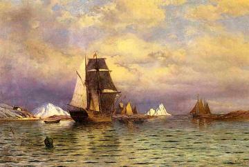 Looking out of Battle Harbor Artwork by William Bradford