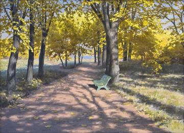 Autumn In Roxen Artwork by Johan Krouthén