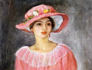 The Pink Hat Artwork by Henri Lebasque