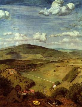 Taunus landscape Artwork by Hans Thoma