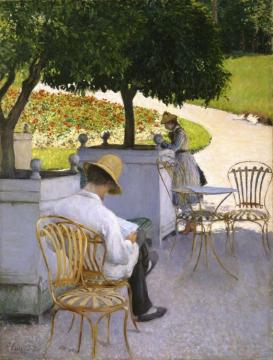 The Orange Trees Artwork by Gustave Caillebotte