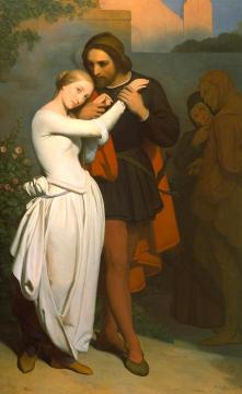 Faust and Marguerite in the Garden Artwork by Ary Scheffer