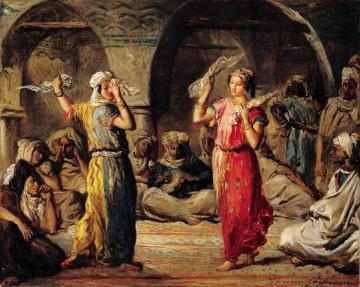 Dance Of The Kerchiefs Artwork by Theodore Chasseriau