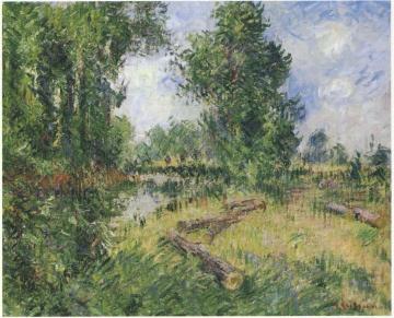 By the Orne River near Caen Artwork by Gustave Loiseau