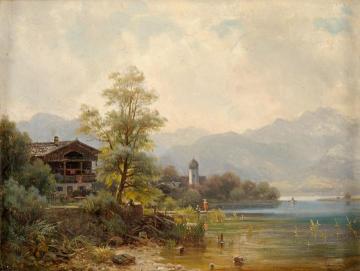 Frauenchiemsee Artwork by Ludwig Sckell