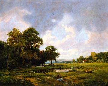 Pastoral Landscape Artwork by Jerome Thompson