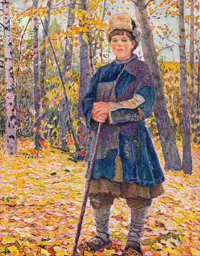Shepherd Artwork by Nikolai Petrovich Bogdanov-belsky