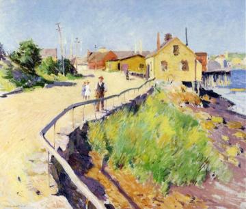 Inner Harbour, Gloucester Artwork by Willard Leroy Metcalf