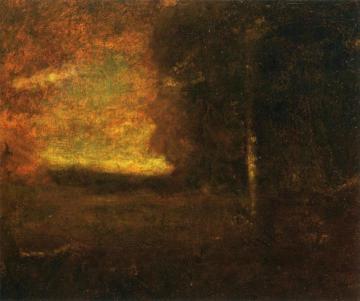 Sunset Landscape Artwork by George Inness