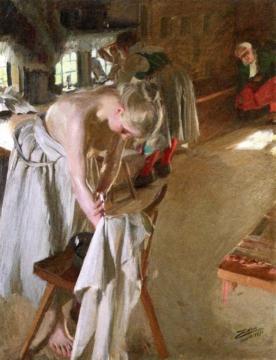 Sunday Morning Artwork by Anders Zorn
