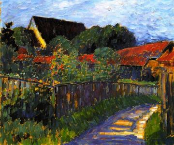 Farmhouse Garden Artwork by Alexej Jawlensky