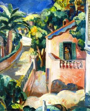 The Road, Cap D'antibes Artwork by Anne Estelle Rice