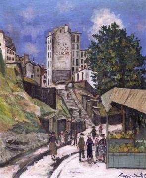Rue Ronsard, Montmartre Artwork by Maurice Utrillo