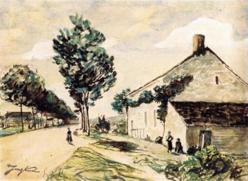 The Village of Nivernais Artwork by Johan Berthold Jongkind