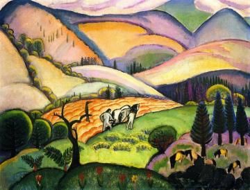 Plowing The Fields Artwork by William Zorach