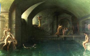 The Champion Swimmer Artwork by Sir Edward John Poynter
