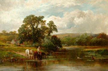 Watering Place Artwork by George Turner