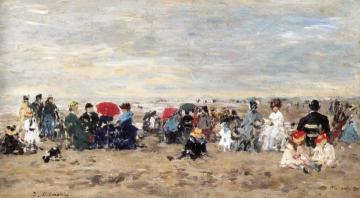 The Beach at Trouville Artwork by Eugène-Louis Boudin