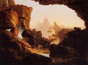The Subsiding Waters of the Deluge Artwork by Thomas Cole