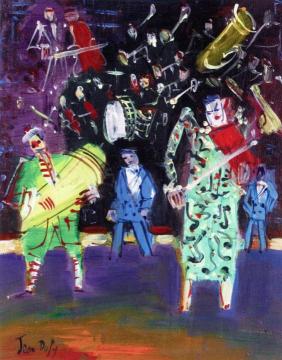 Clown Musicians Artwork by Jean Dufy