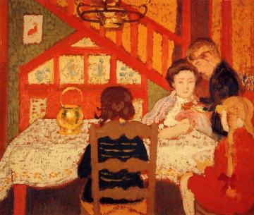 Family Gathering in Saint-Idesbald Artwork by Georges Lemmen