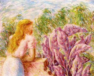 Les présages Artwork by Rene Magritte