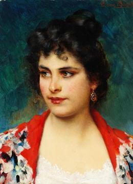 The Girl From Chioggia Artwork by Eugen Von Blaas