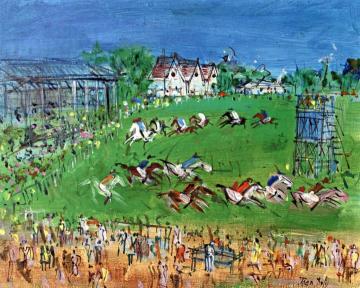 At The Races Artwork by Jean Dufy