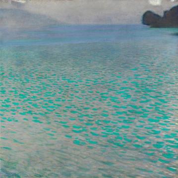Attersee Artwork by Gustav Klimt