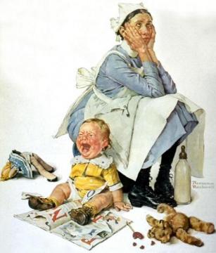 Nanny Artwork by Norman Rockwell