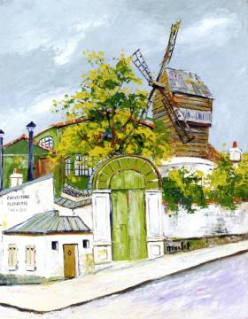 Moulin de la Galette Artwork by Elisée Maclet