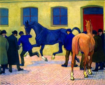 Showing At Tattersall's Artwork by Robert Bevan