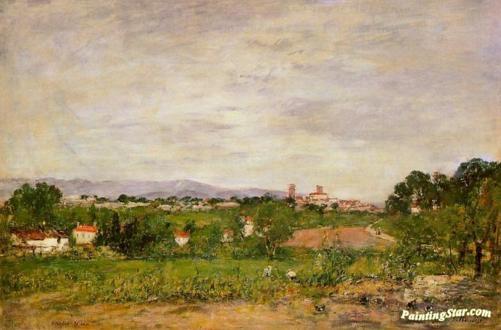 Near Antibes Artwork by Eugène-Louis Boudin