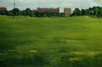The Common, Central Park Artwork by William Merritt Chase
