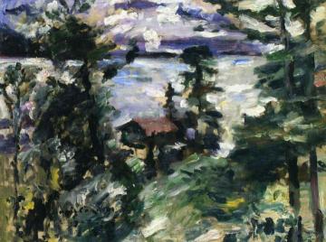 Walchensee, Morning Fog Artwork by Lovis Corinth