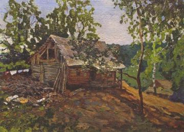 Landscape With A House Artwork by Konstantin Gorbatov