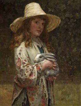 Her First Love Artwork by George Sheridan Knowles