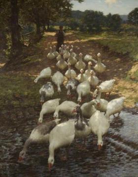 The Watersplash Artwork by Henry la Thangue