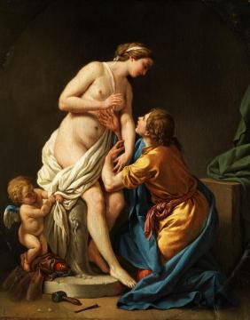 Pygmalion and Galatea Artwork by Louis Jean François Lagrenée