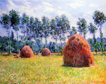 Haystacks at Giverny Artwork by Claude Oscar Monet