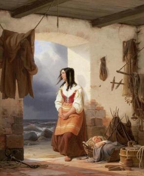 Awaiting the Fisherman's Return Artwork by Niels Simonsen