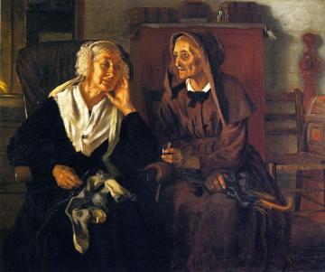 The Neighbors Artwork by John George Brown